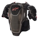 A-6 CHEST PROTECTOR / BLACK ANTHRACITE RED