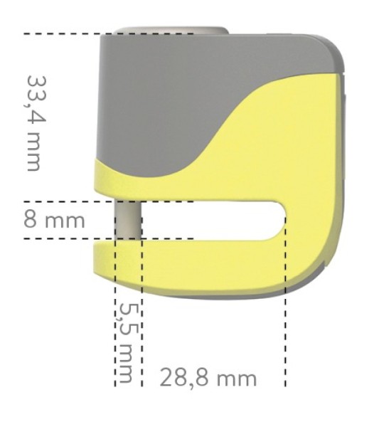 B Lock 06 Mini - Bloque-disque alarme