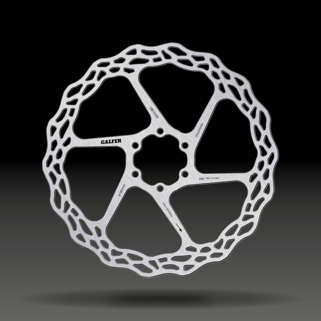 BIKE ROAD/MTB LIGHT DISC WAVE Ø180X1.8MM