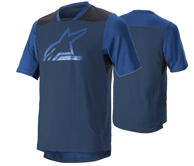 DROP 6 V2 SS JERSEY / MID BLUE BLACK