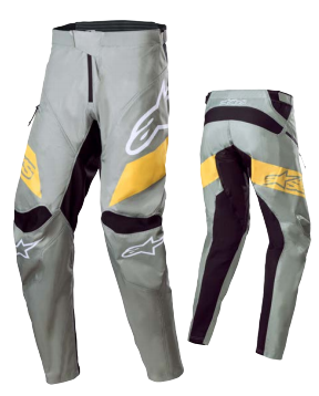 RACER PANTS/ GREEN STEEL SULPHUR YELLOW