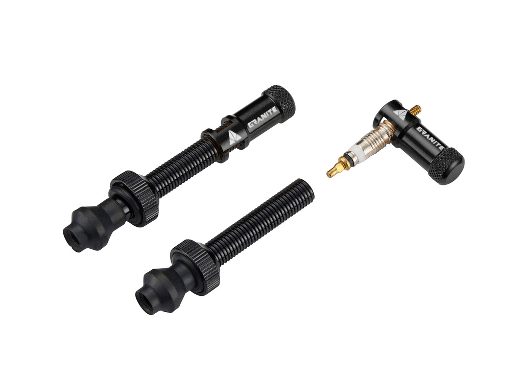 60mm Black valve stem with Juicy Nipple valve cap