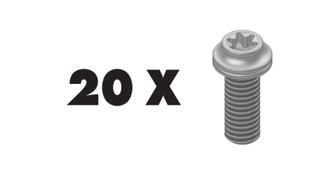 UNIVERSAL BOLT M6 X 16MM FOR CALIPERS AND ADAPTERS (PACK 20 screws/bag)