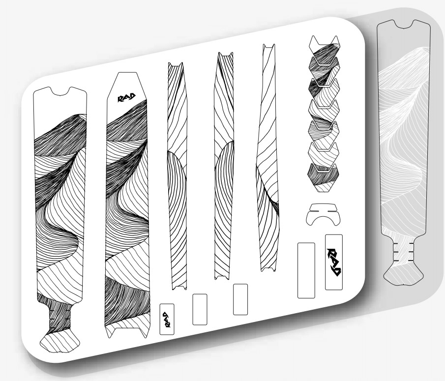 Kit RAD Universal Line Brillant / Black (CUSTOMISATION)