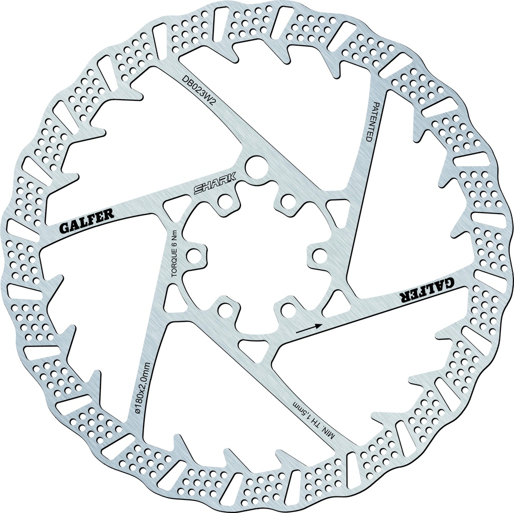 BIKE DISC SHARK Ø180X2.0MM 