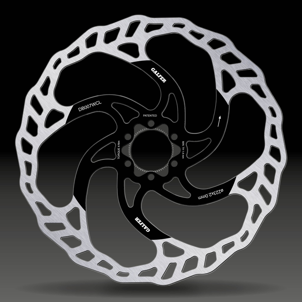 BIKE MTB DISC WAVE CENTER-LOCK SYSTEM Ø223X2MM