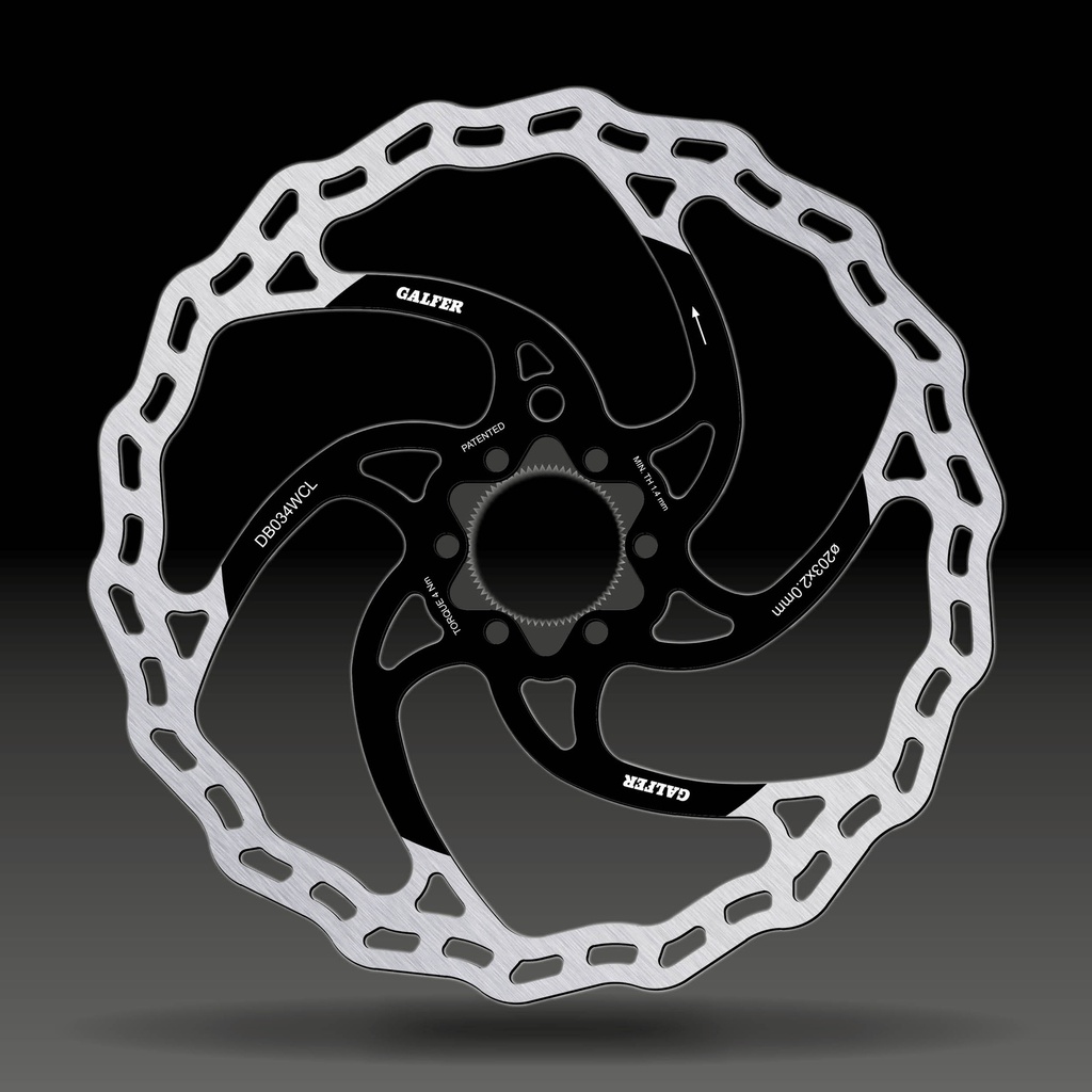 BIKE MTB DISC WAVE CENTER-LOCK SYSTEM Ø203X2MM