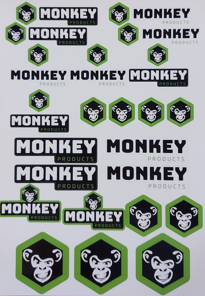 Sticker Monkey (set A4)