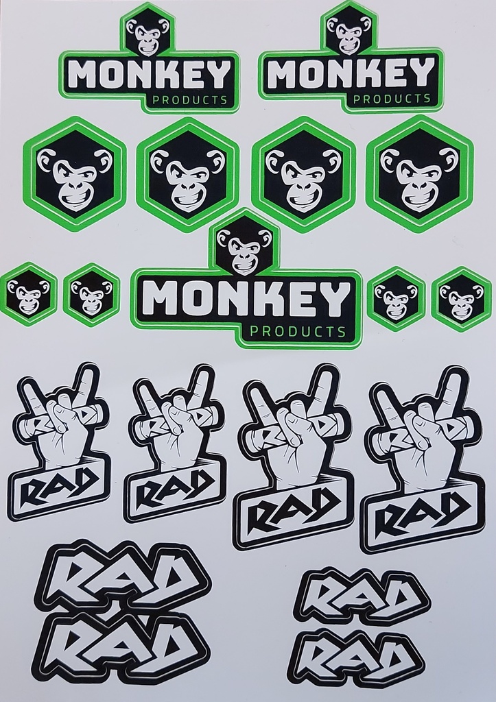 Sticker Monkey (set A5)