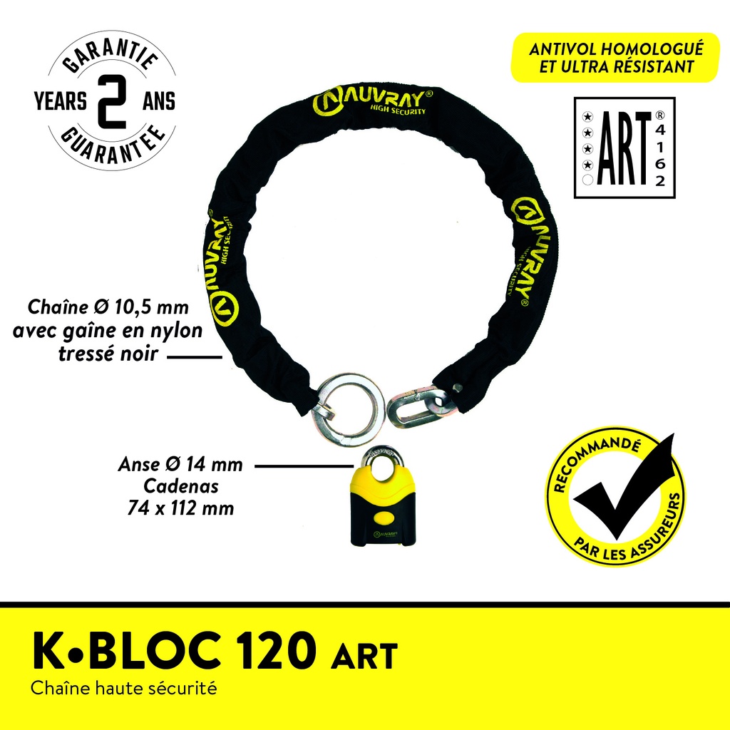 K-BLOCK 120 ART**** LONG. 120 Ø10.5 level7