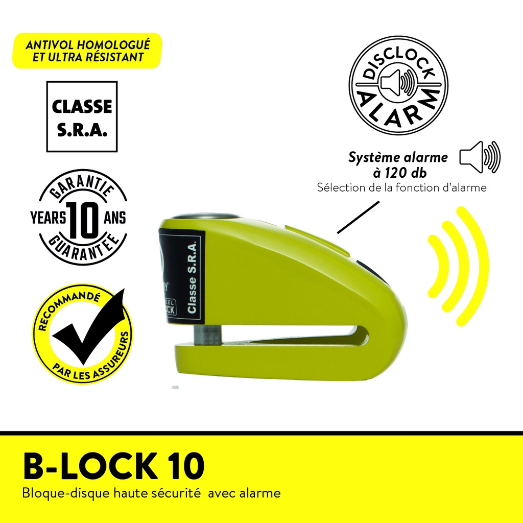 B-LOCK 10 BLOQUE DISQUE ALARME