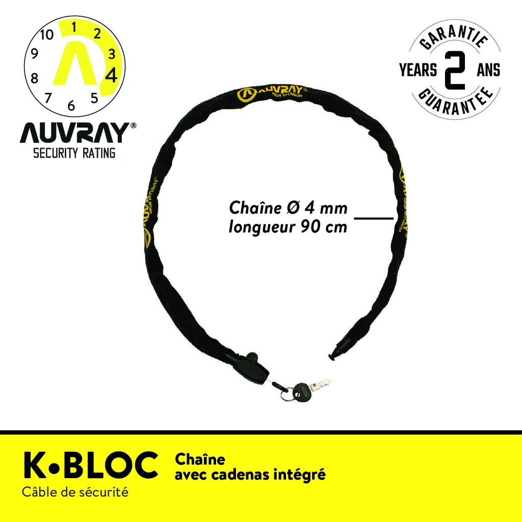 CHAINE K-BLOCK LONG. 90 Ø4