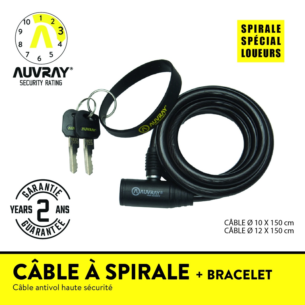 SPIRALE + BRACELET LONG. 150 Ø 12