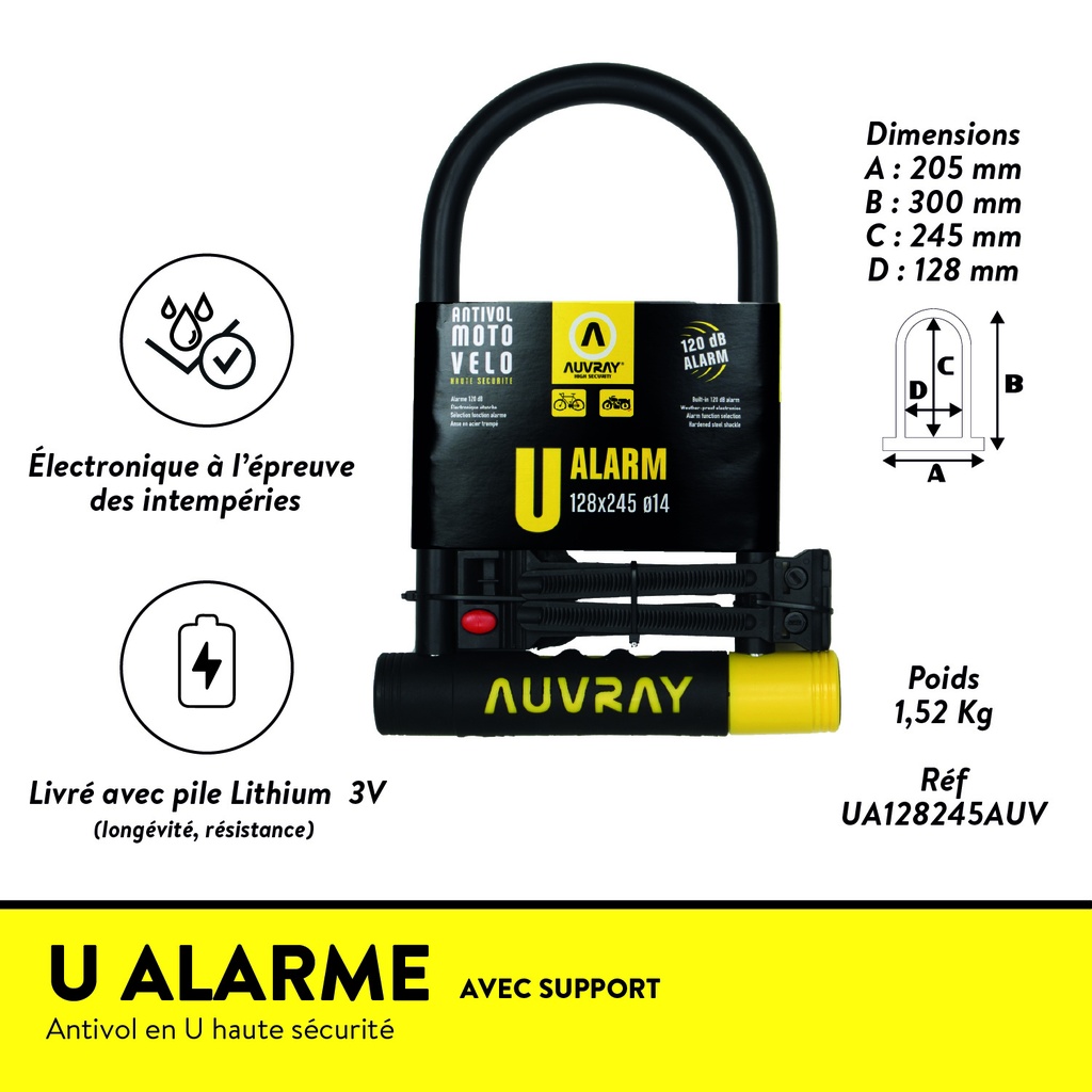 U ALARM 128x245