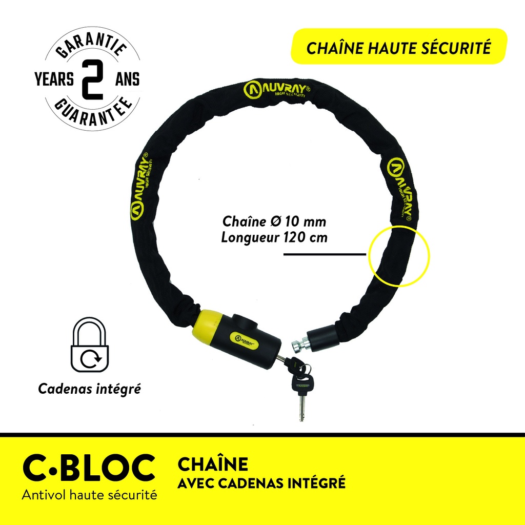 CHAINE C-BLOC LONG.120 Ø10