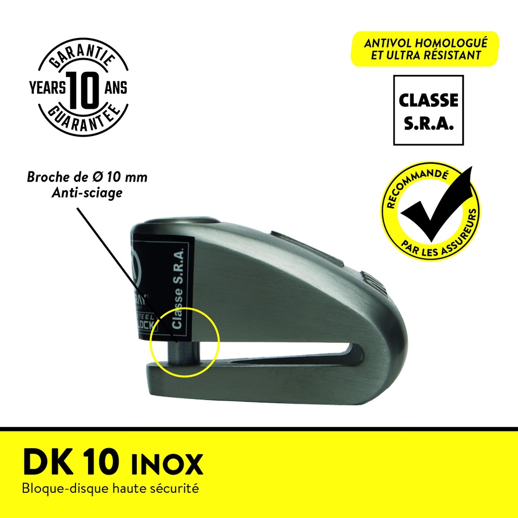 DK 10 INOX BLOQUE DISQUE