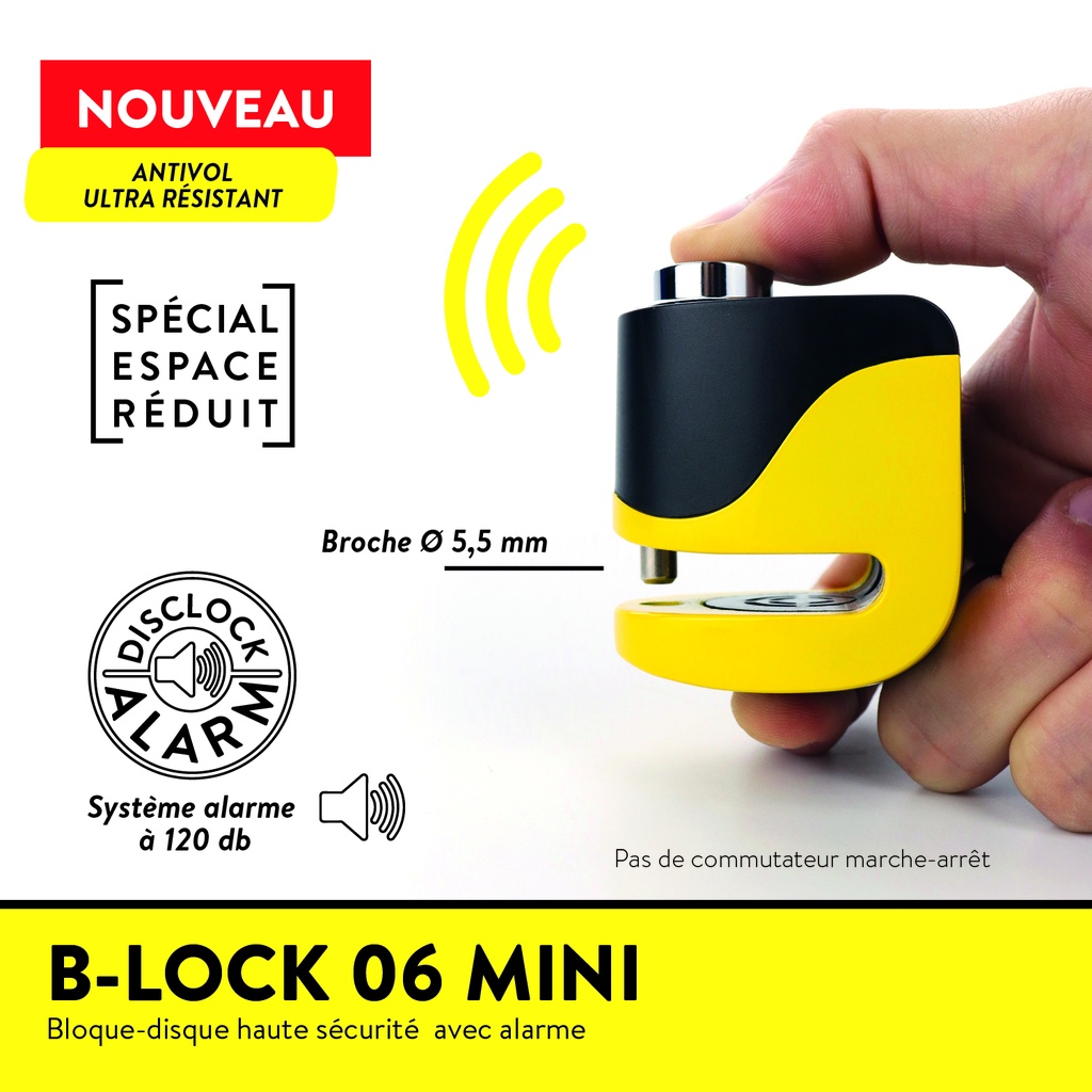 B Lock 06 Mini - Bloque-disque alarme