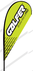 BEACH FLAG Galfer 340cm 2025