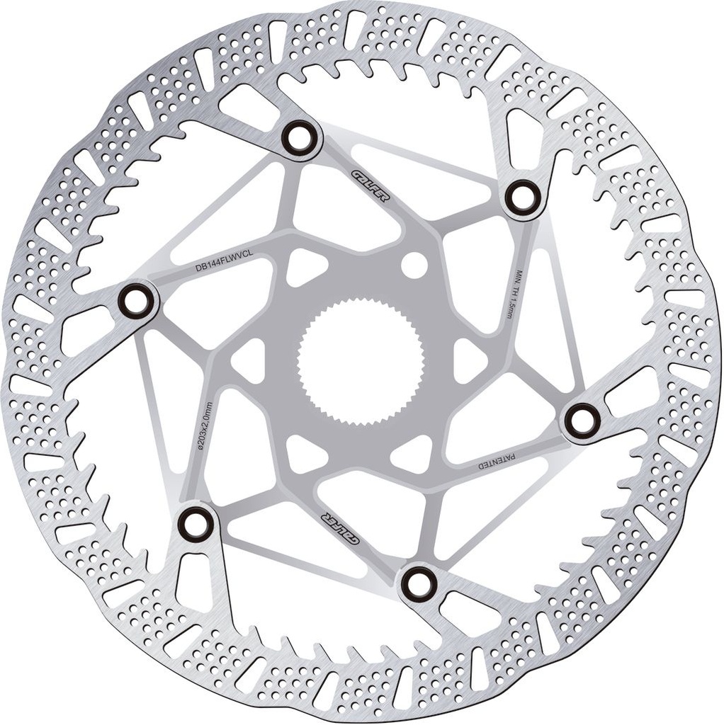 SHARK EVO ø 203mm 2,0 mm Centerlock Raw