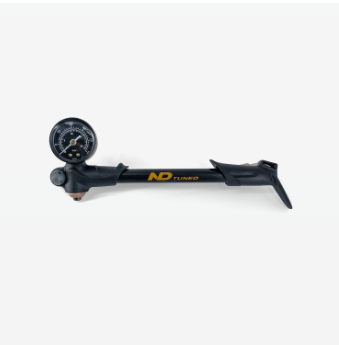 Alum shock pump w/300psi gauge W/ND Tuned logo