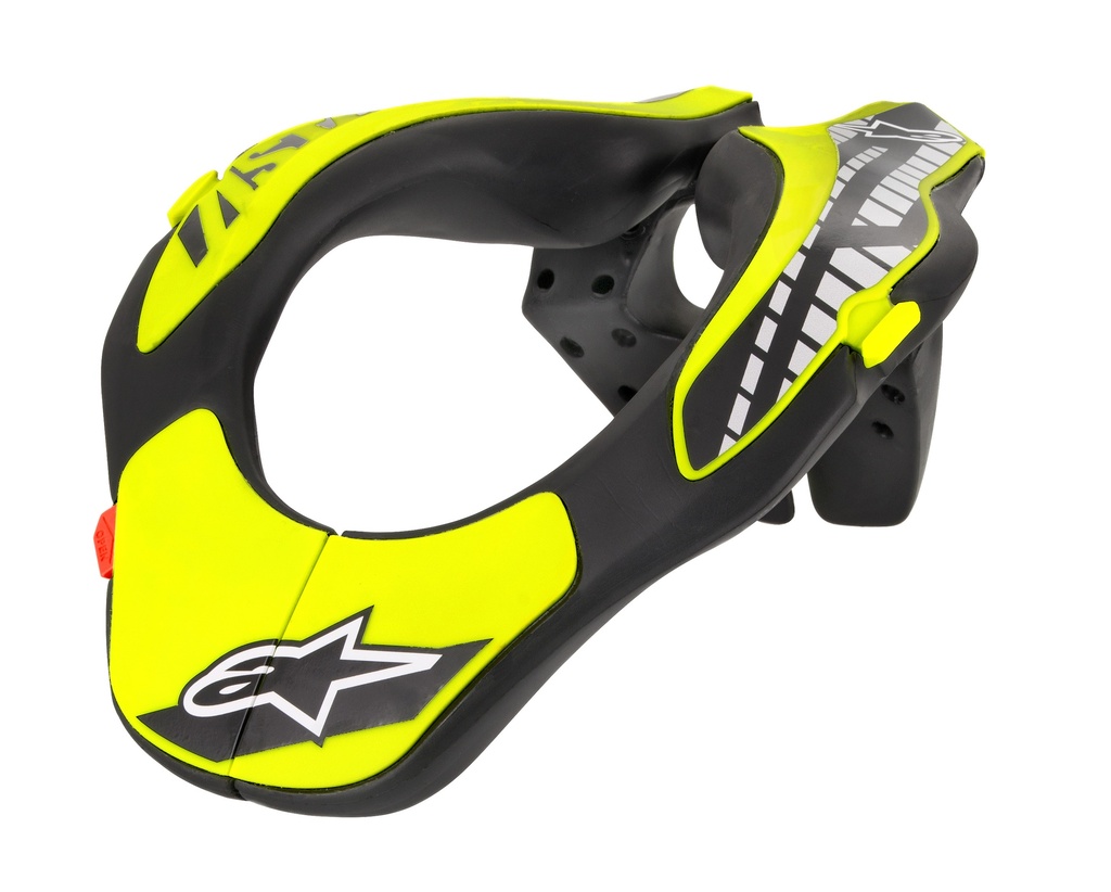 YOUTH NECK SUPPORT/BLACK YELLOW FLUO