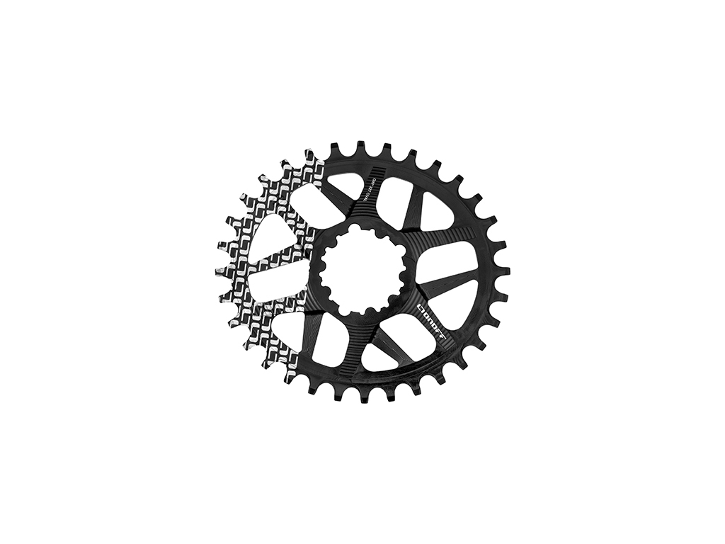 CHAINRING ONOFF DM (SRAM GXP) OVAL 32T BLACK