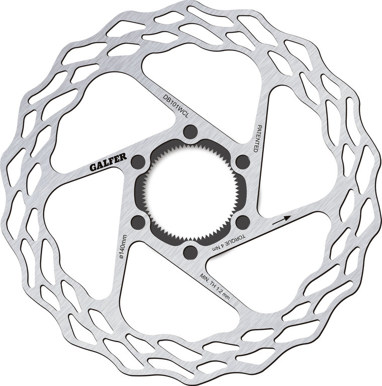 BIKE ROAD DISC WAVE CENTER-LOCK SYSTEM Ø140x1.8mm