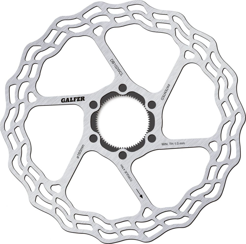 BIKE ROAD DISC WAVE CENTER-LOCK SYSTEM Ø160x1.8mm