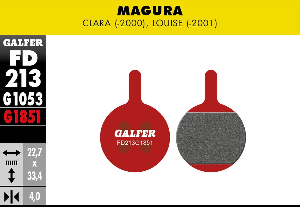 BIKE ADVANCED BRAKE PAD MAGURA CLARA / LOUISE