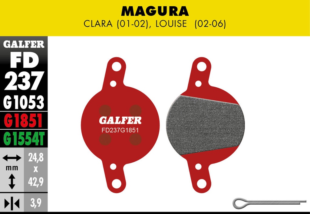 BIKE ADVANCED BRAKE PAD MAGURA CLARA / LOUISE