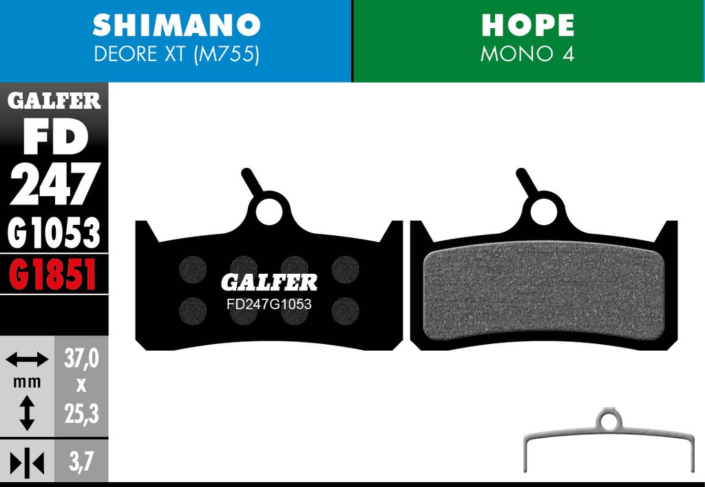 BIKE STANDARD BRAKE PAD SHIMANO DEORE XT OLD