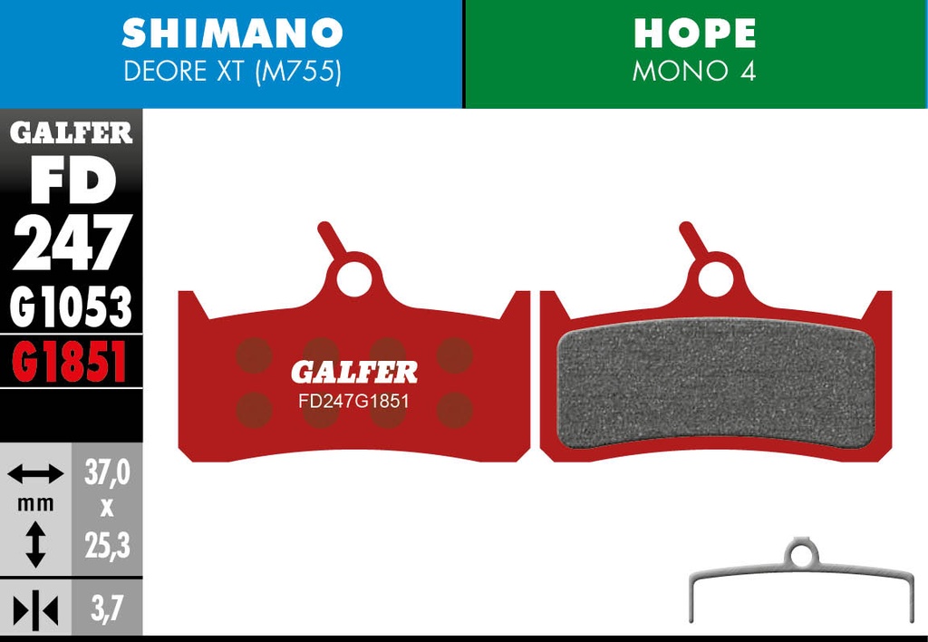 BIKE ADVANCED BRAKE PAD SHIMANO DEORE XT OLD