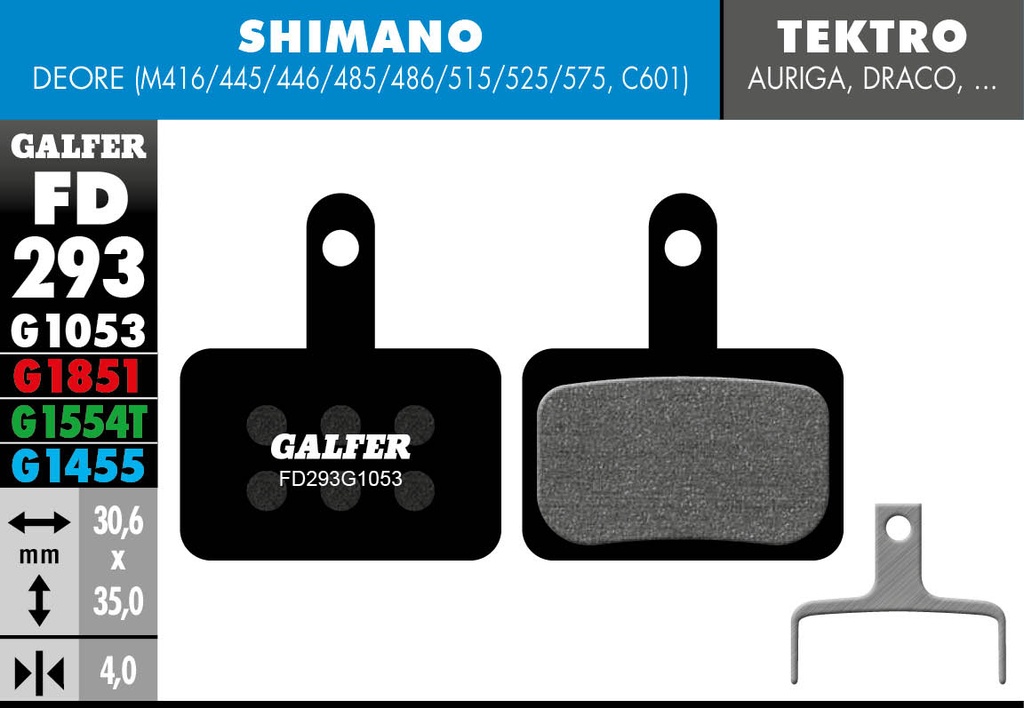 BIKE STANDARD BRAKE PAD SHIMANO DEORE