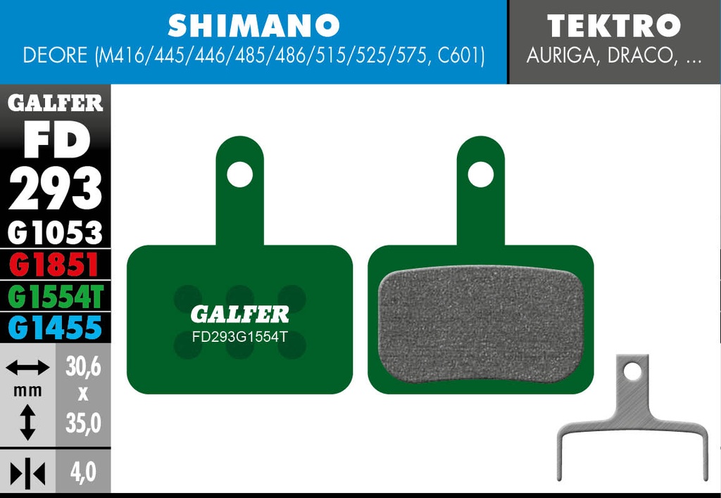 BIKE PRO BRAKE PAD SHIMANO DEORE