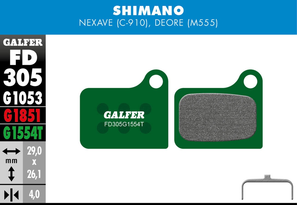 BIKE PRO BRAKE PAD SHIMANO NEXAVE