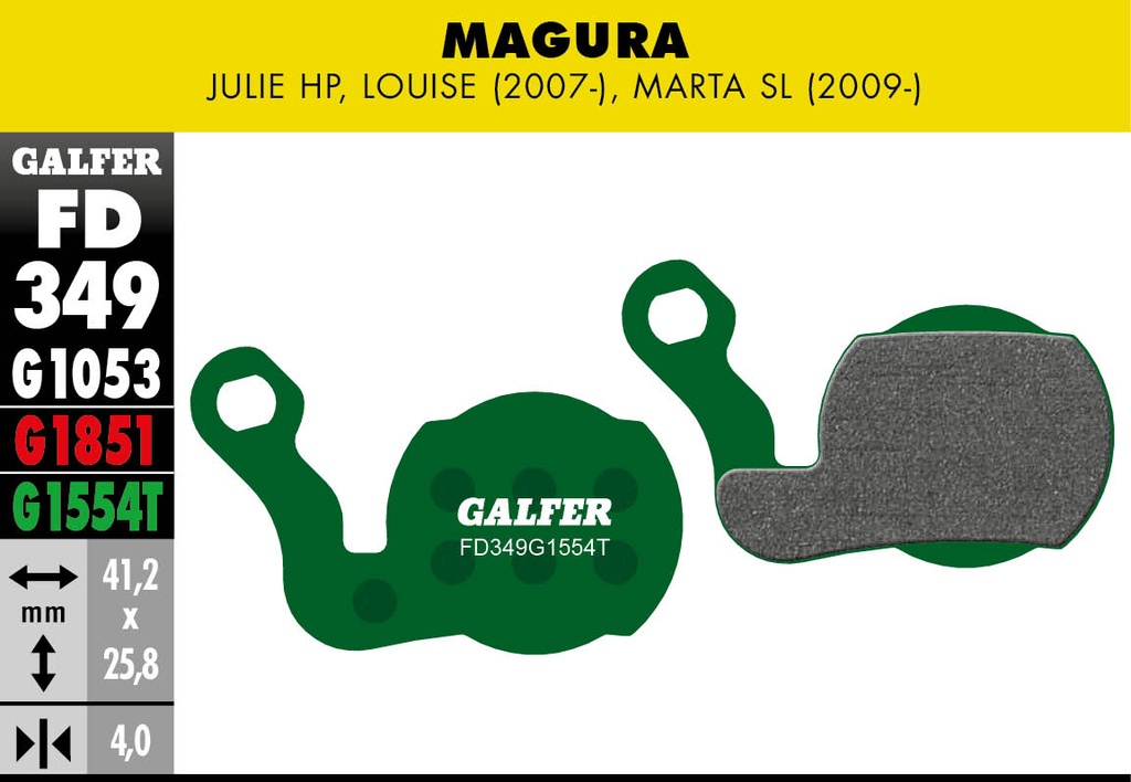 BIKE PRO BRAKE PAD MAGURA JULIE HP - LOUISE