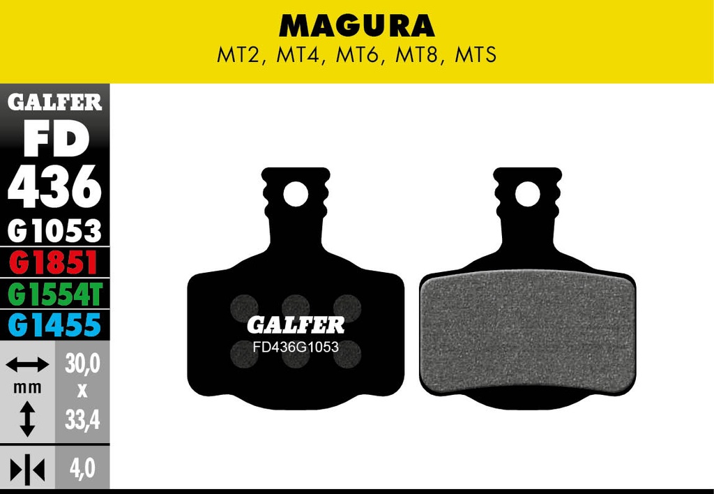 BIKE STANDARD BRAKE PAD MAGURA MT2-4-6-8