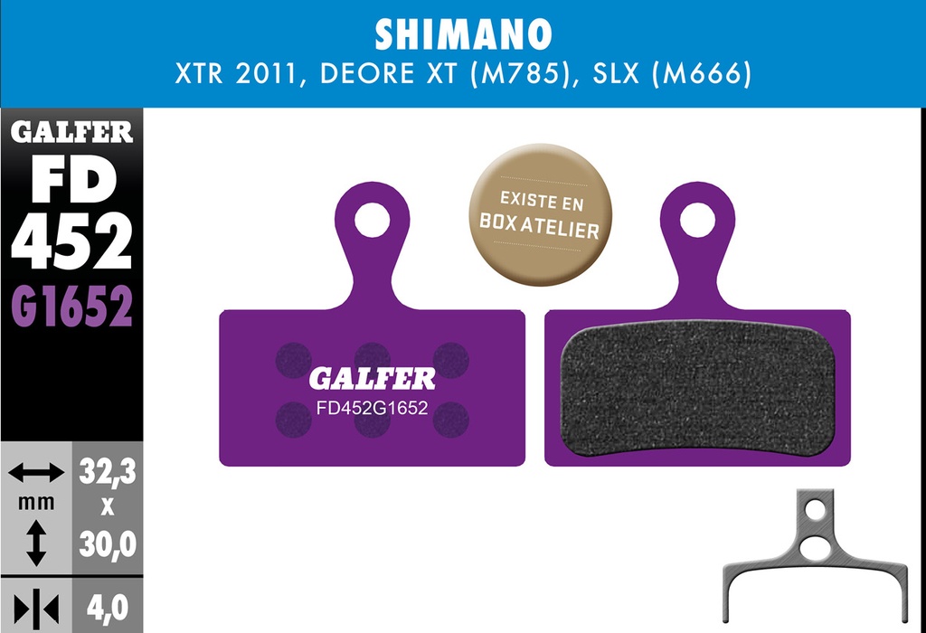 E-BIKE BRAKE PAD SHIMANO XTR - SLX