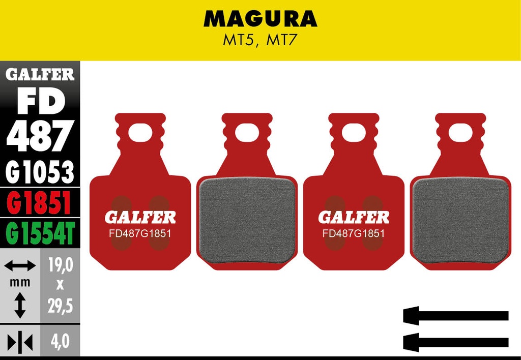 BIKE ADVANCED BRAKE PAD MAGURA MT5 - MT7