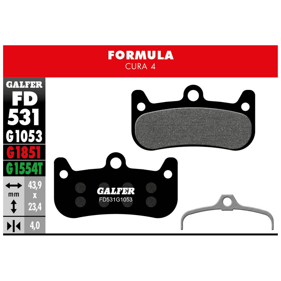 BIKE STANDARD BRAKE PAD FORMULA CURA 4