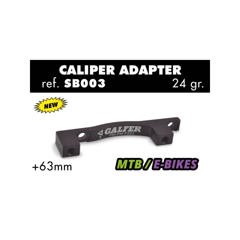 CALIPER ADAPTER BIKE RADIAL (POSTMOUNT) +63mm d.
