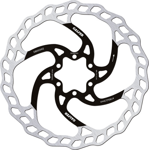 [DB003W2] BIKE MTB DISC WAVE Ø180x2.0mm