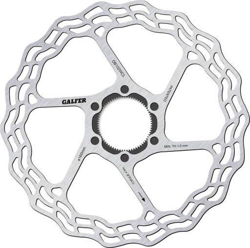 [DB102WCL] BIKE ROAD DISC WAVE CENTER-LOCK SYSTEM Ø160x1.8mm