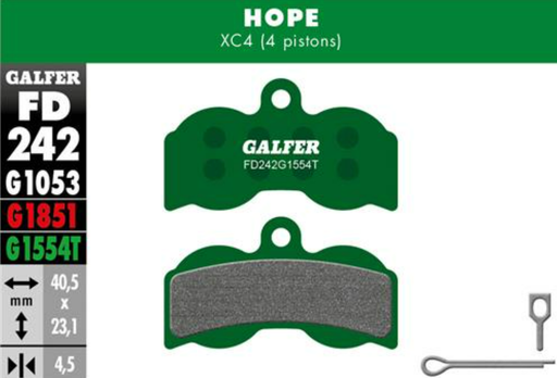 [FD242G1554T] BIKE PRO BRAKE PAD HOPE XC4