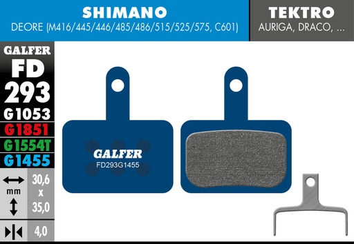 [FD293G1455] BIKE ROAD BRAKE PAD SHIMANO DEORE