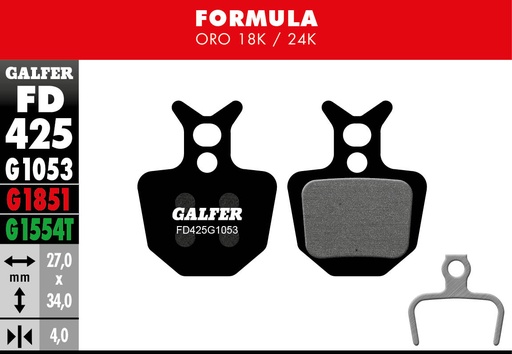 [FD425G1053] BIKE STANDARD BRAKE PAD FORMULA ORO