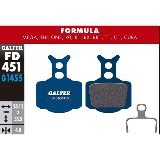 [FD451G1455] BIKE ROAD BRAKE PAD FORMULA R - MEGA - THE ONE