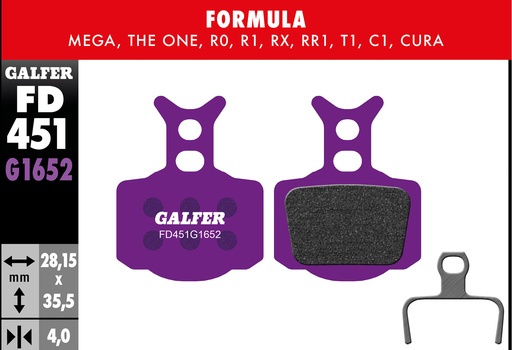 [FD451G1652] E-BIKE BRAKE PAD FORMULA R - MEGA - THE ONE