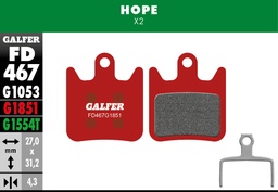 [FD467G1851] BIKE ADVANCED BRAKE PAD HOPE X2