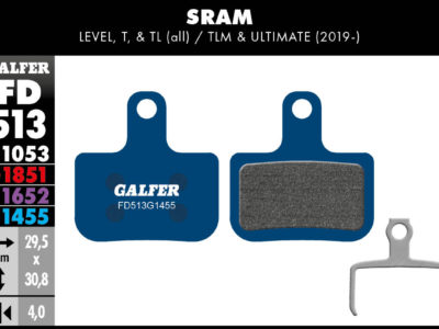 [FD513G1455] BIKE ROAD BRAKE PAD SRAM LEVEL, T, TL
